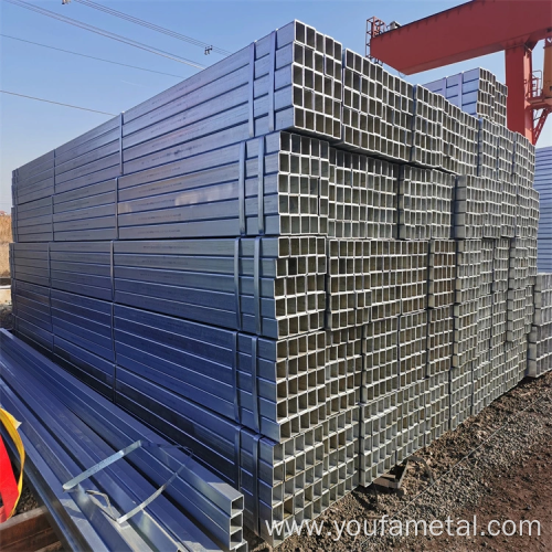 BS1387 Q235 Black Galvanized Square Steel Pipe